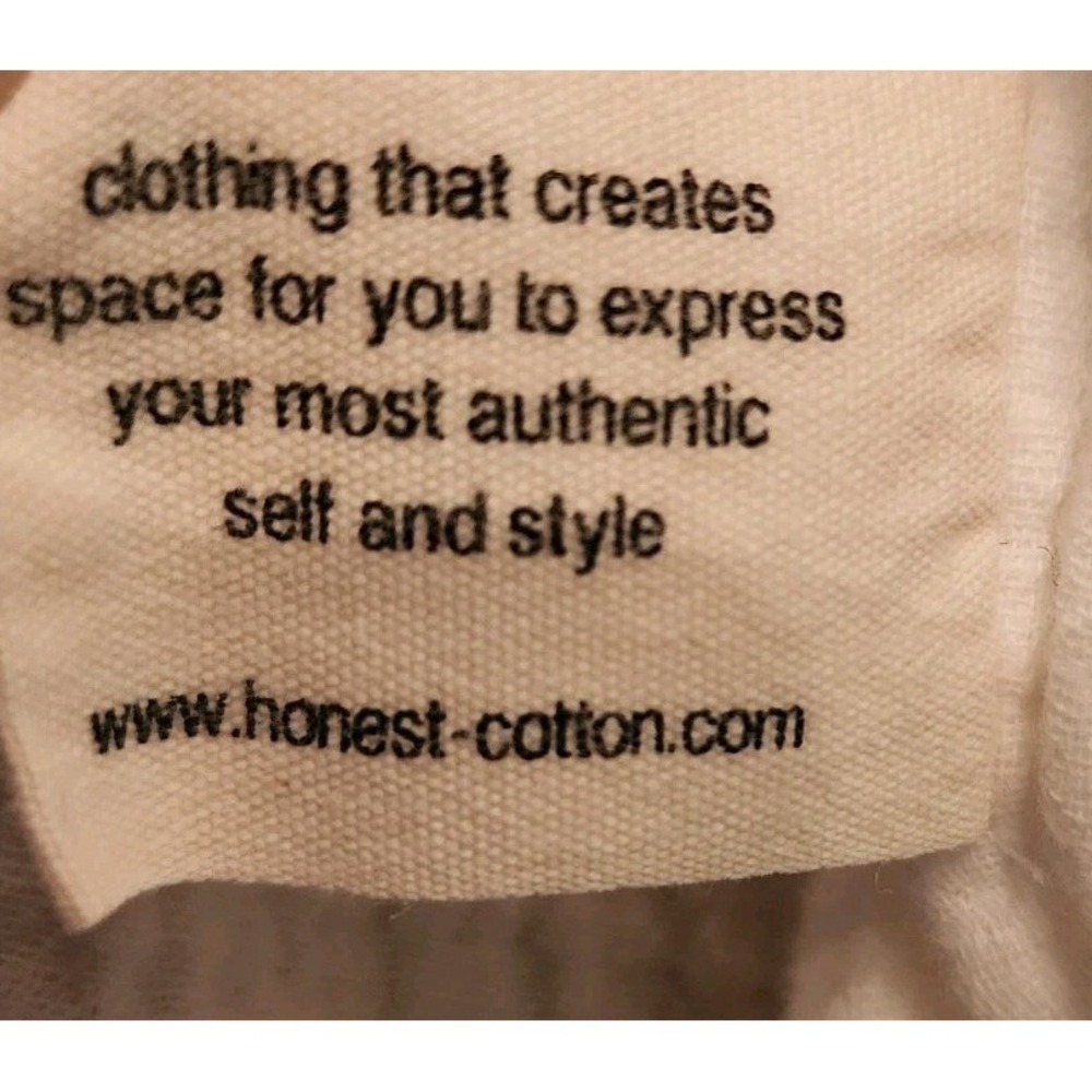 Honest Cotton White Double Gauze Tunic Dress OS Lagenlook Coastal Minimalist - Picture 12 of 16
